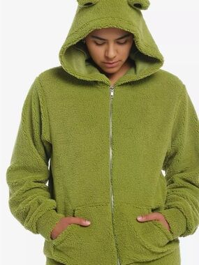 Hot Topic Thorn & Fable Frog Sherpa Hoodie